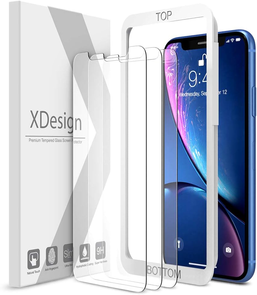 iPhone 11 and iPhone XR XDesign Glass Screen Protector (3-Pack) 6.1-inch Tempered Glass