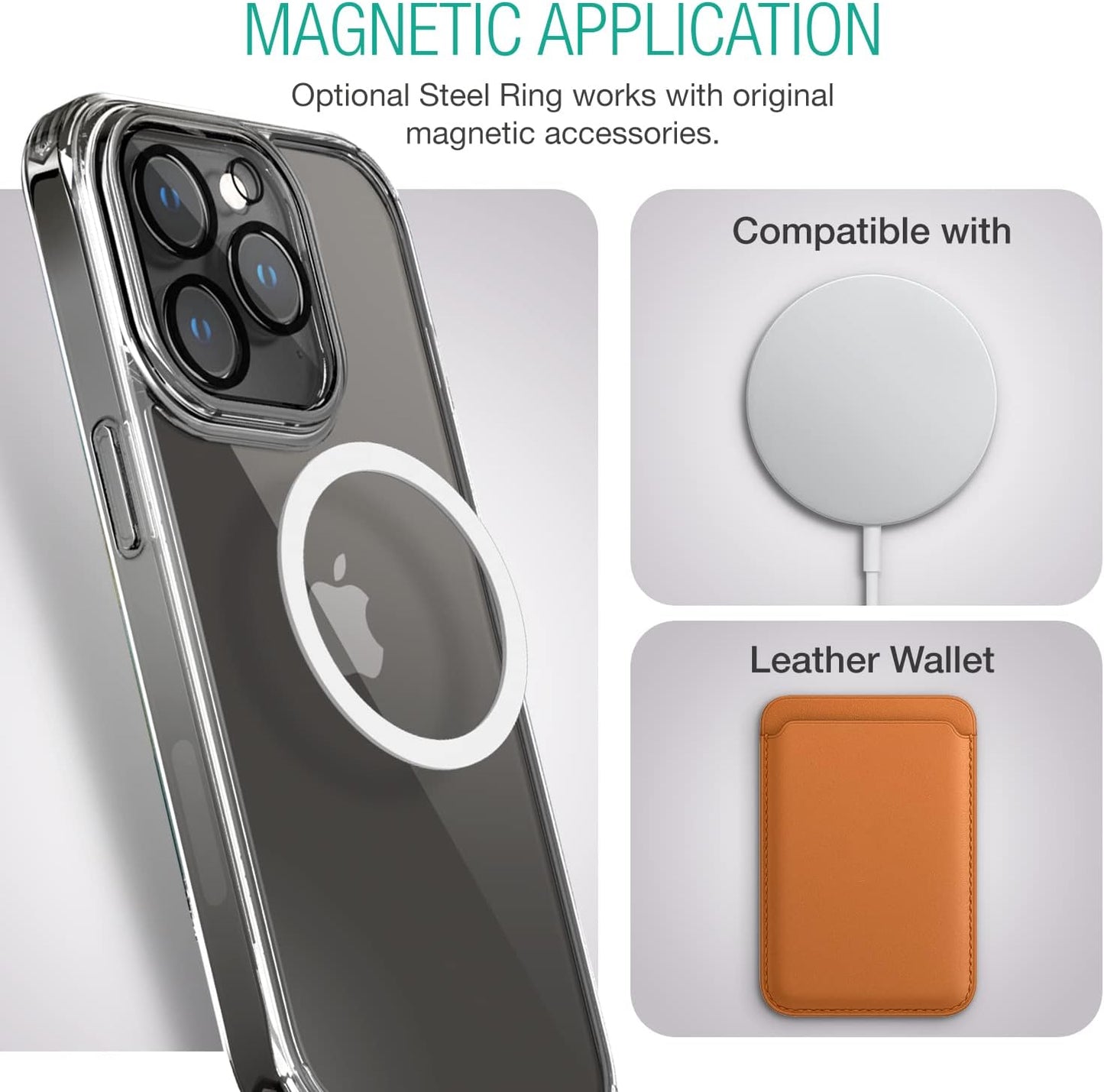 iPhone 14 Pro Max XClear Premium Case, with 3 Pack Tempered Glass Screen Protector + 2 Pack Camera Lens 6.7 Inch