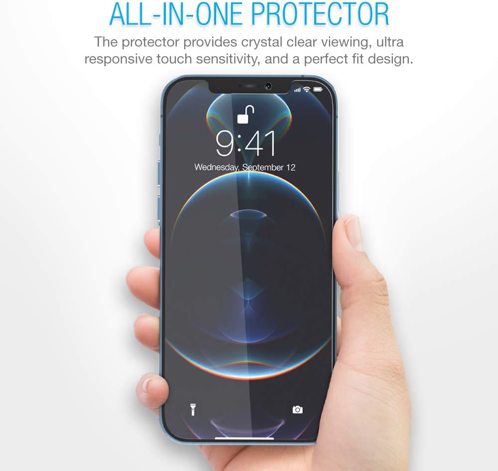 iPhone 12/12 Pro Screen Protector Maxboost 3 Pack Tempered Glass 6.1-inch